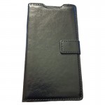 SONY XPERIA M5 læder cover med kort lommer, sort